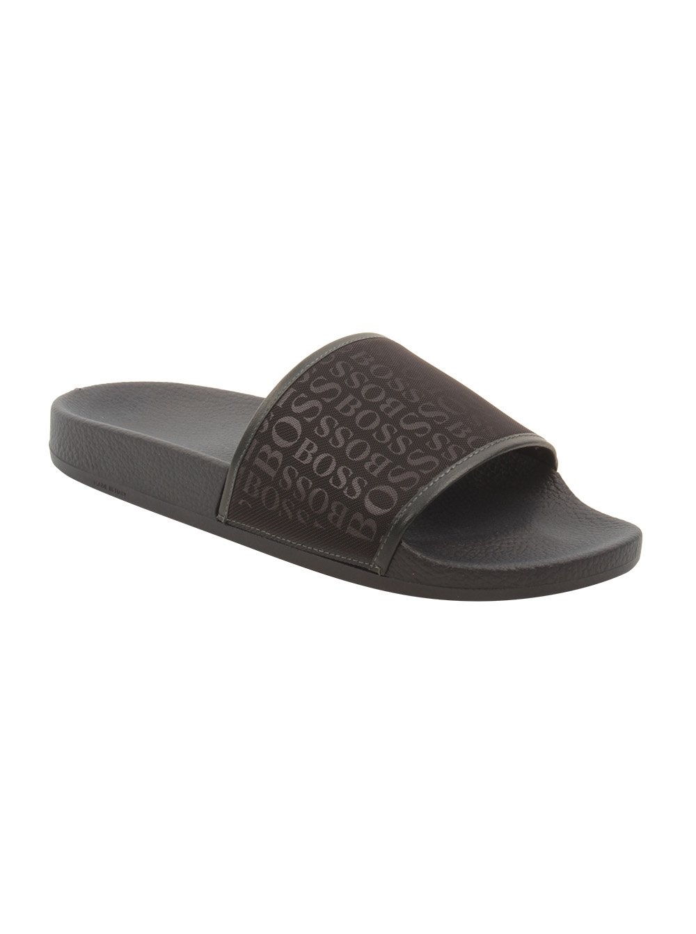 New Hugo Boss Mens Authentic Logo Rubber Slip On Beach Pool Solar Slides Sandals New Hugo Boss Mens Authentic Logo Rubber Slip On Beach Pool Solar Slides Sandals